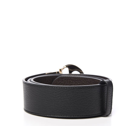 Gucci Dollar Calfskin 1973 Reversible Belt 90 36 Black Testa di Moro 2 of 5