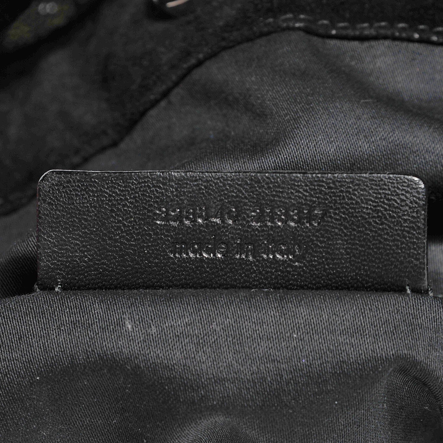 Saint Laurent Textured Patent Large Roady Hobo Black 6 of 7