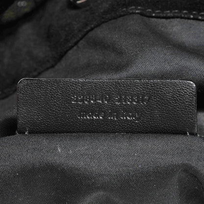 Saint Laurent Textured Patent Large Roady Hobo Black 6 of 7