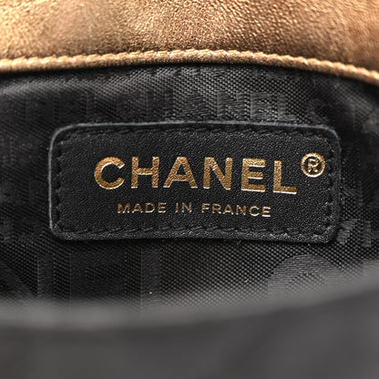 Chanel Satin Quilted Extra Mini Flap Black Gold 6 of 11