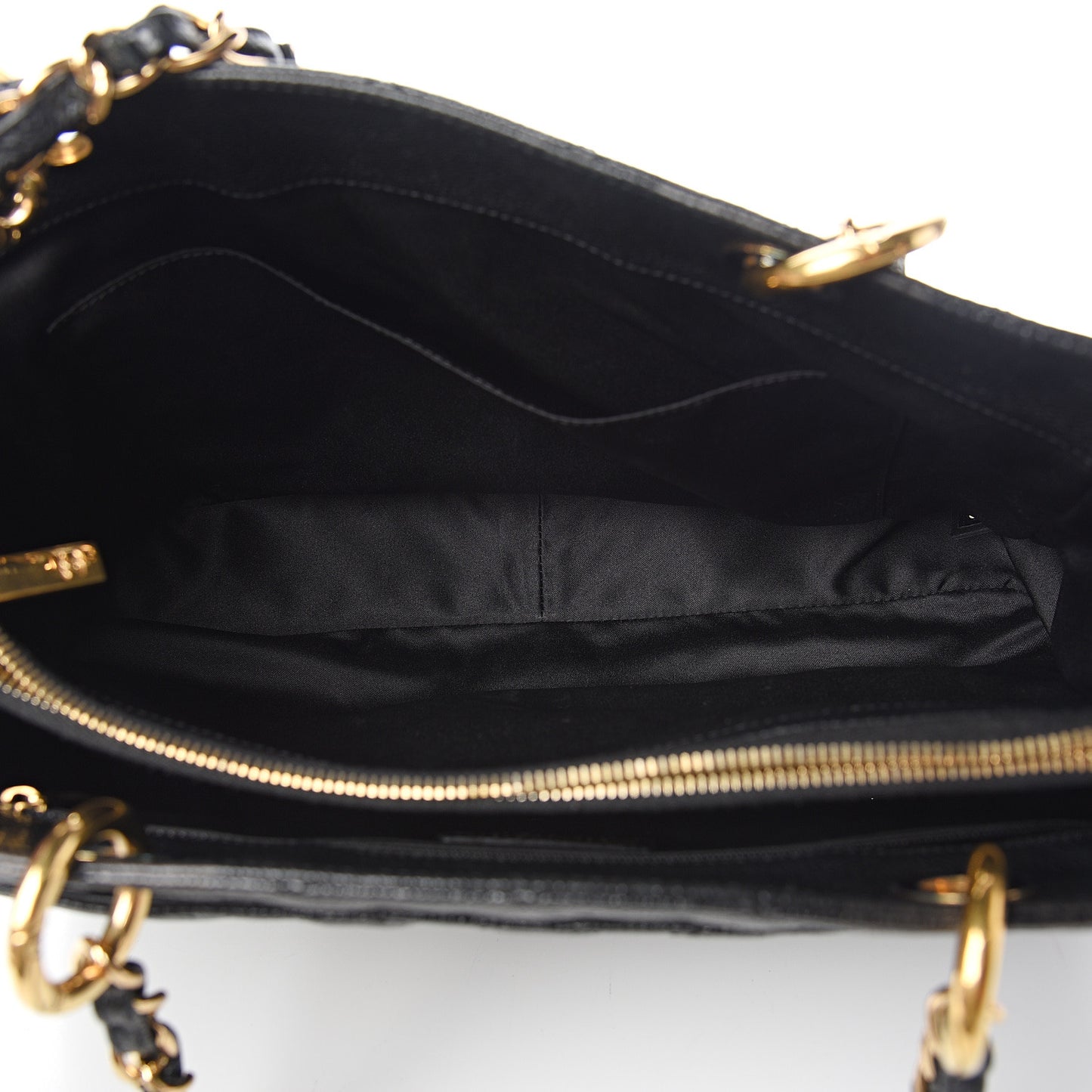 Caviar Quilted Grand Shopping Tote GST Black