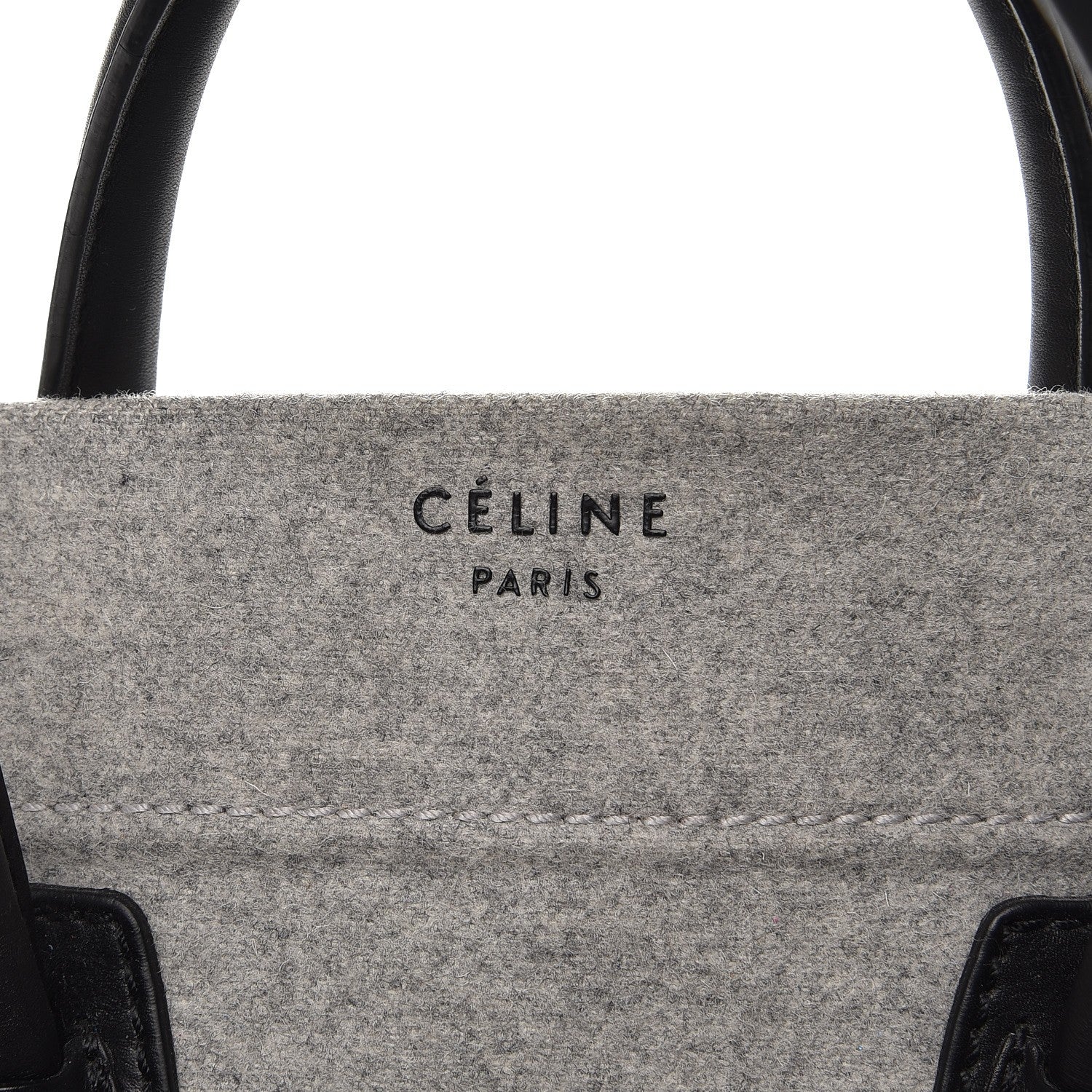 Celine Felt Medium Phantom Luggage Pearl Grey 7 of 13