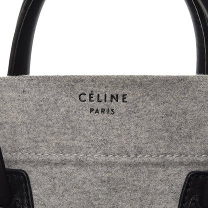 Celine Felt Medium Phantom Luggage Pearl Grey 7 of 13