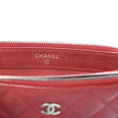 Chanel Caviar Quilted Small Clutch With Chain Red 8 of 17