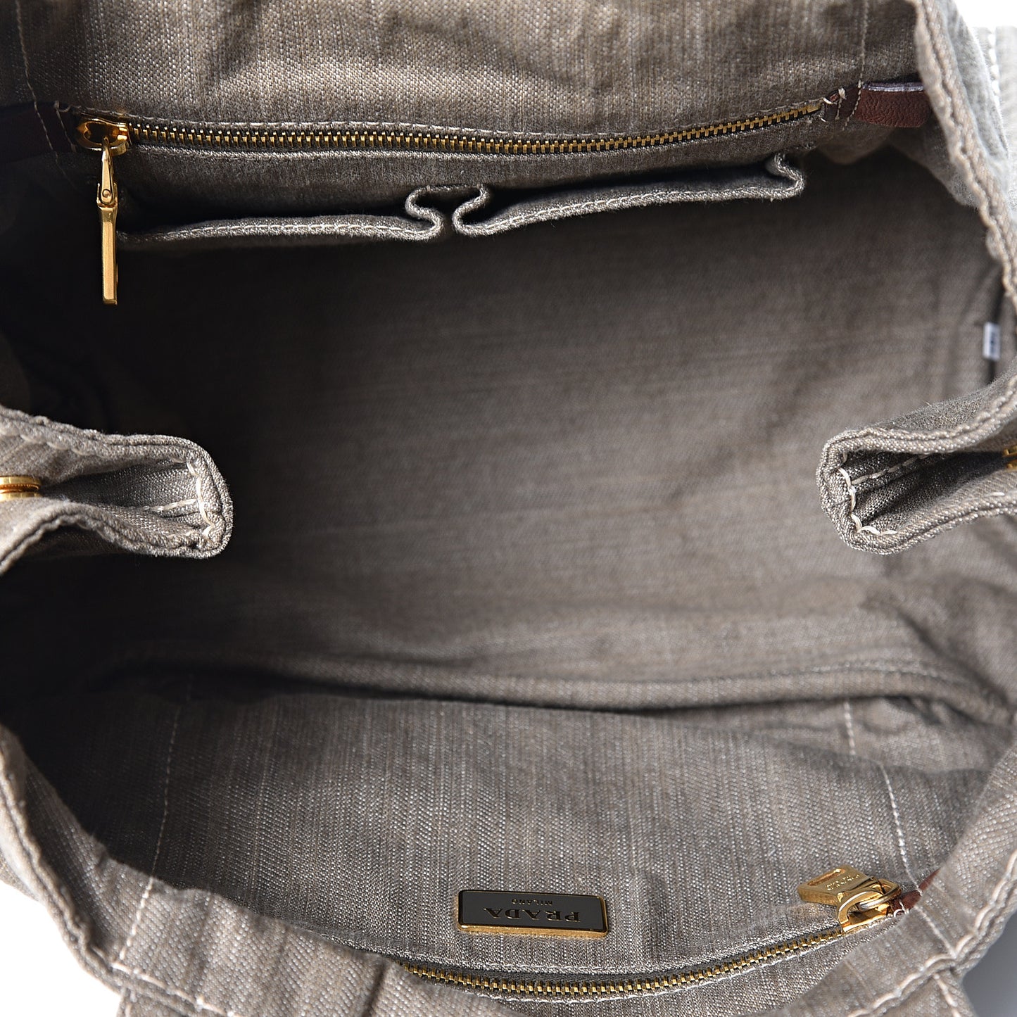 Denim Logo Tote Militare