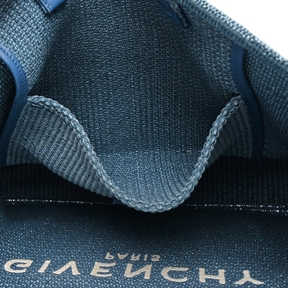 Givenchy Raffia Large G Shopping Tote Denim Blue 13 of 13