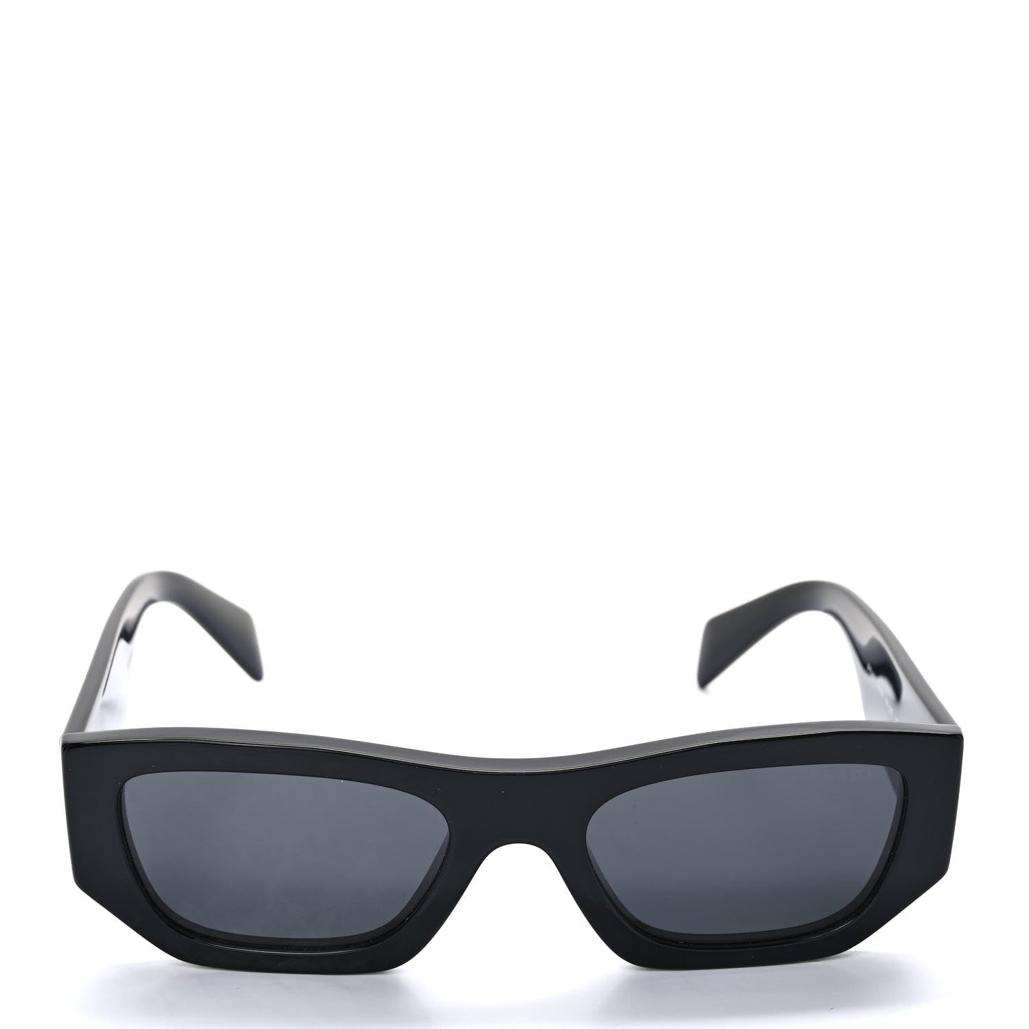 Prada Acetate Pillow Sunglasses SPR A01 Black 2 of 7