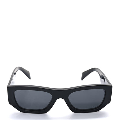 Prada Acetate Pillow Sunglasses SPR A01 Black 2 of 7