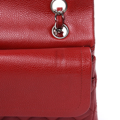 Chanel Caviar Quilted Medium Double Flap Red 13 of 15