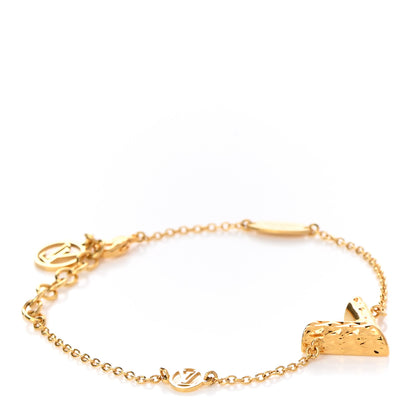 Louis Vuitton Essential V Guilloche Bracelet Gold 1 of 5