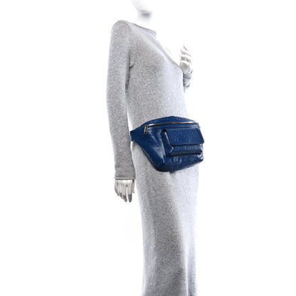 Gucci Calfskin GG Tennis Embossed Pocket Belt Bag Blue 2 of 10