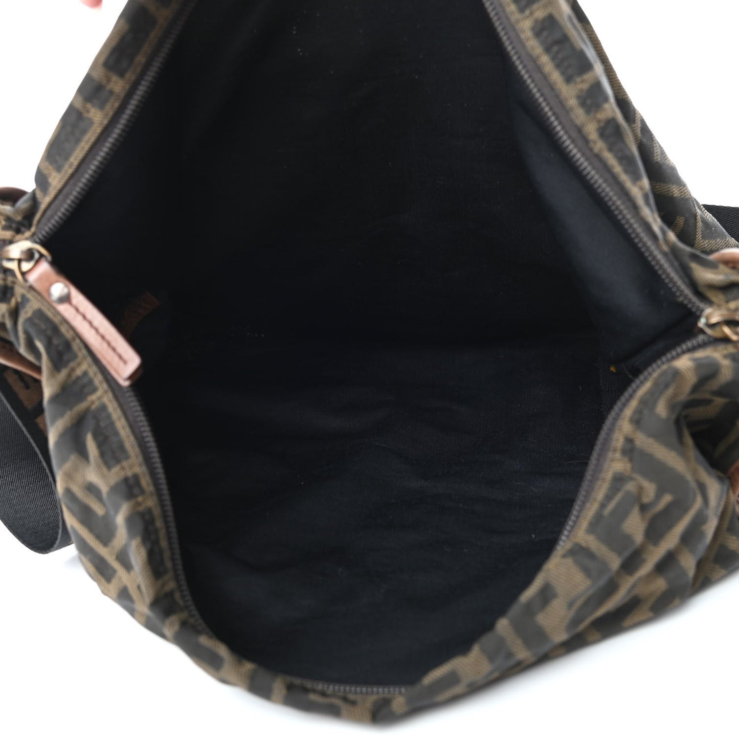 Zucca Vitello Patchwork Shoulder Flap Bag Tobacco Sabbia