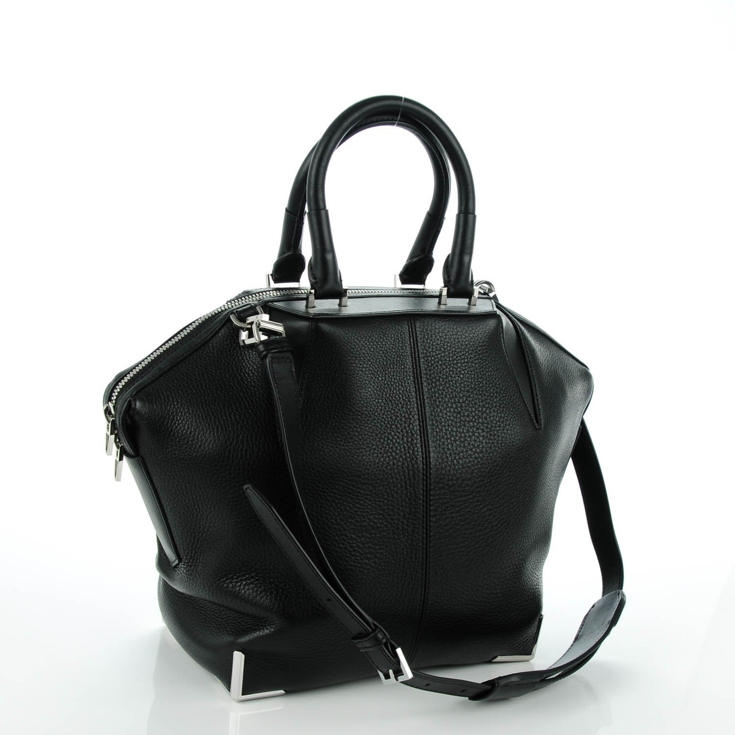 Alexander Wang Pebbled Calfskin Small Emile Black 3 of 8