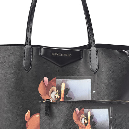 Givenchy Textured Coated Canvas Bambi Print Medium Antigona Tote 8 of 10