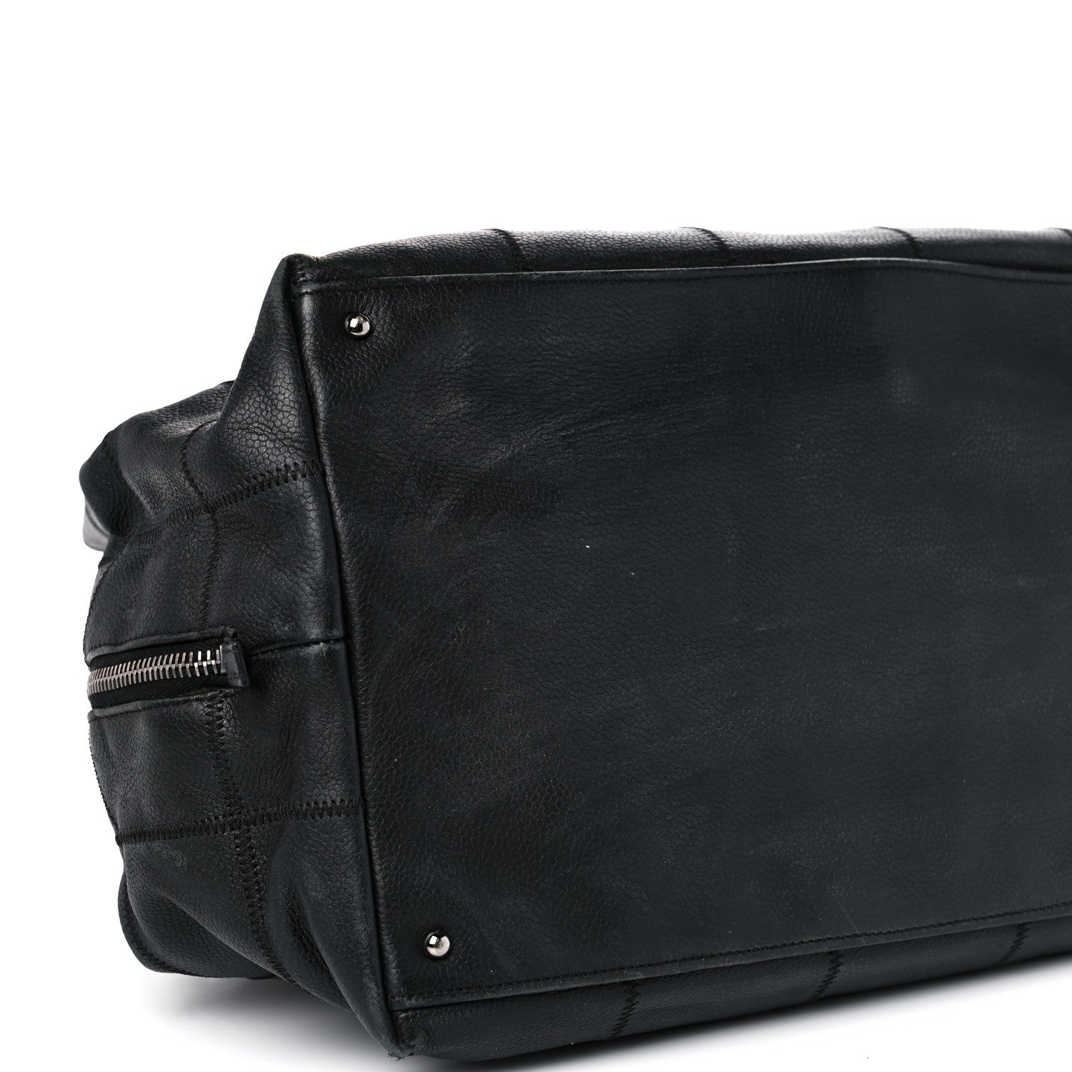 Chanel Caviar Square Stitched Tote Black 13 of 23