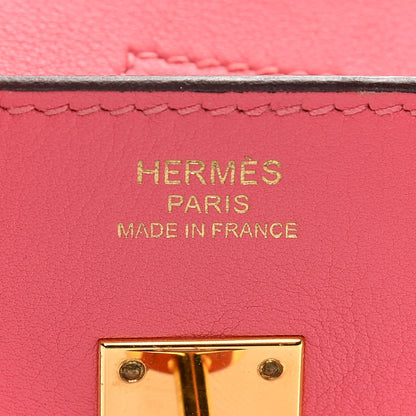Hermes Swift Birkin 25 Rose Azalee 6 of 14