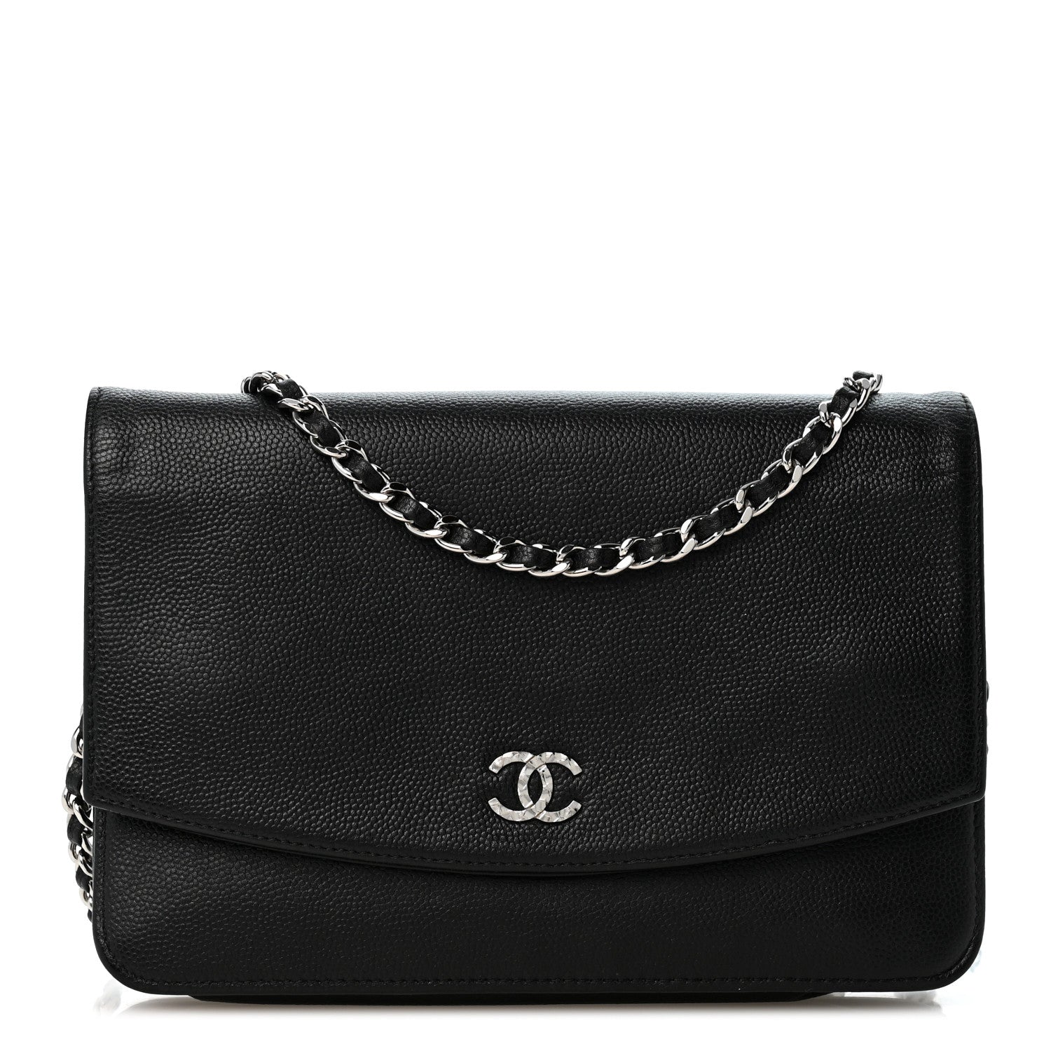Chanel Caviar Sevruga Wallet on Chain WOC Black 1 of 13