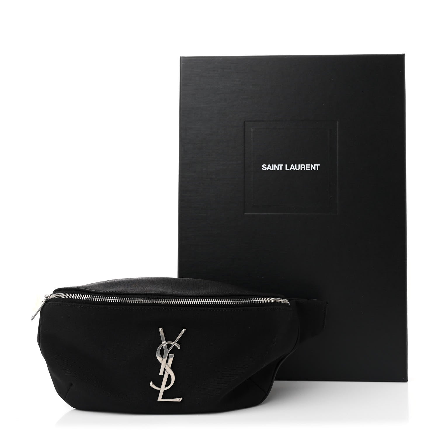 Saint Laurent Canvas Monogram Belt Bag Black 12 of 12