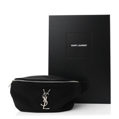 Saint Laurent Canvas Monogram Belt Bag Black 12 of 12