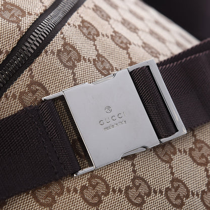 Gucci GG Monogram Double Pocket Belt Bag Dark Brown 8 of 8