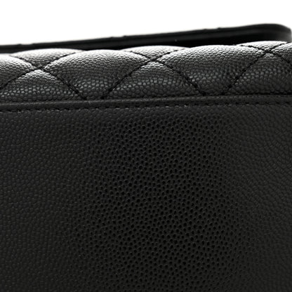 Chanel Caviar Quilted Small Coco Handle Flap Black 14 of 16