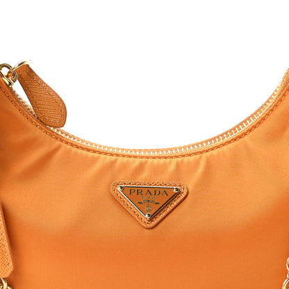 Prada Re-Nylon Saffiano Re-Edition 2005 Shoulder Bag Amber 8 of 10