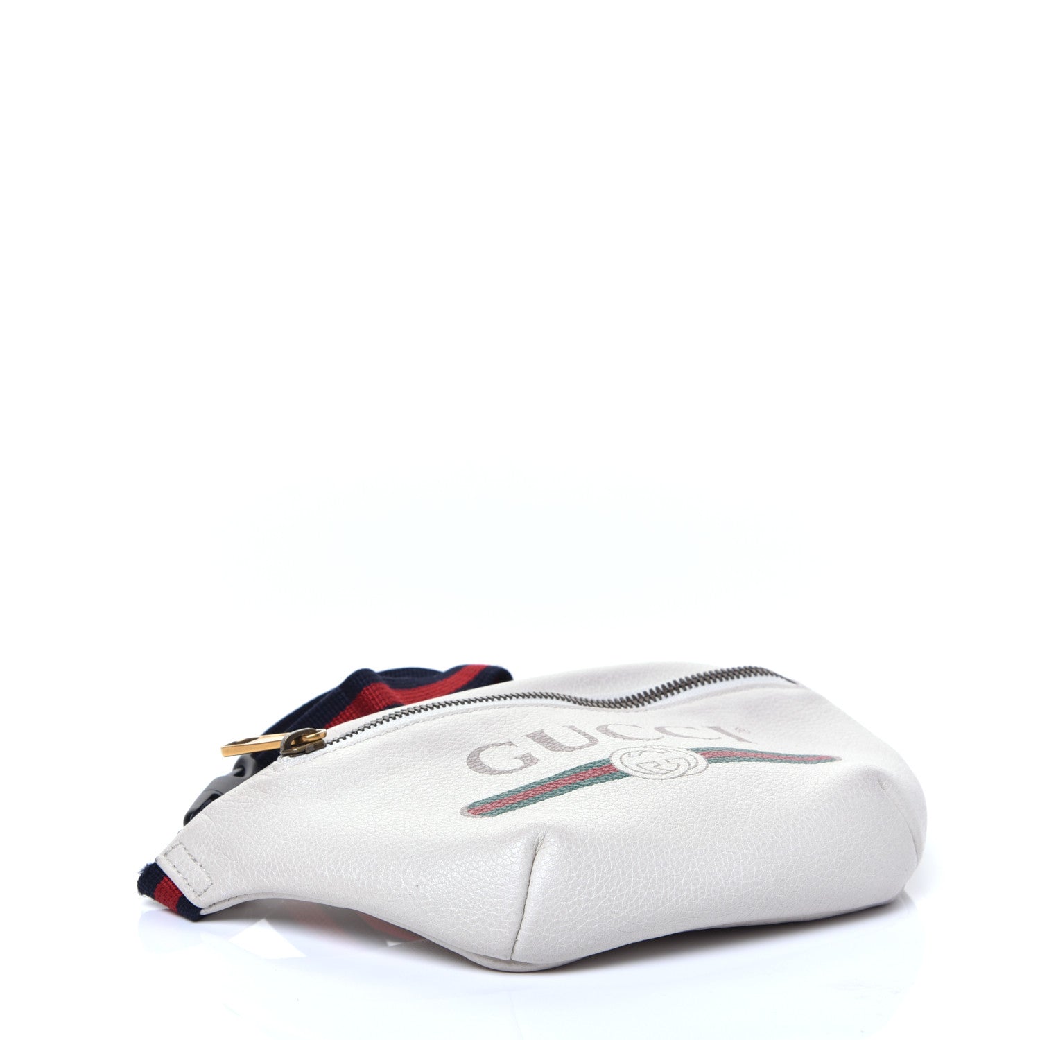 Gucci Grained Calfskin Small Logo Belt Bag White 4 of 12