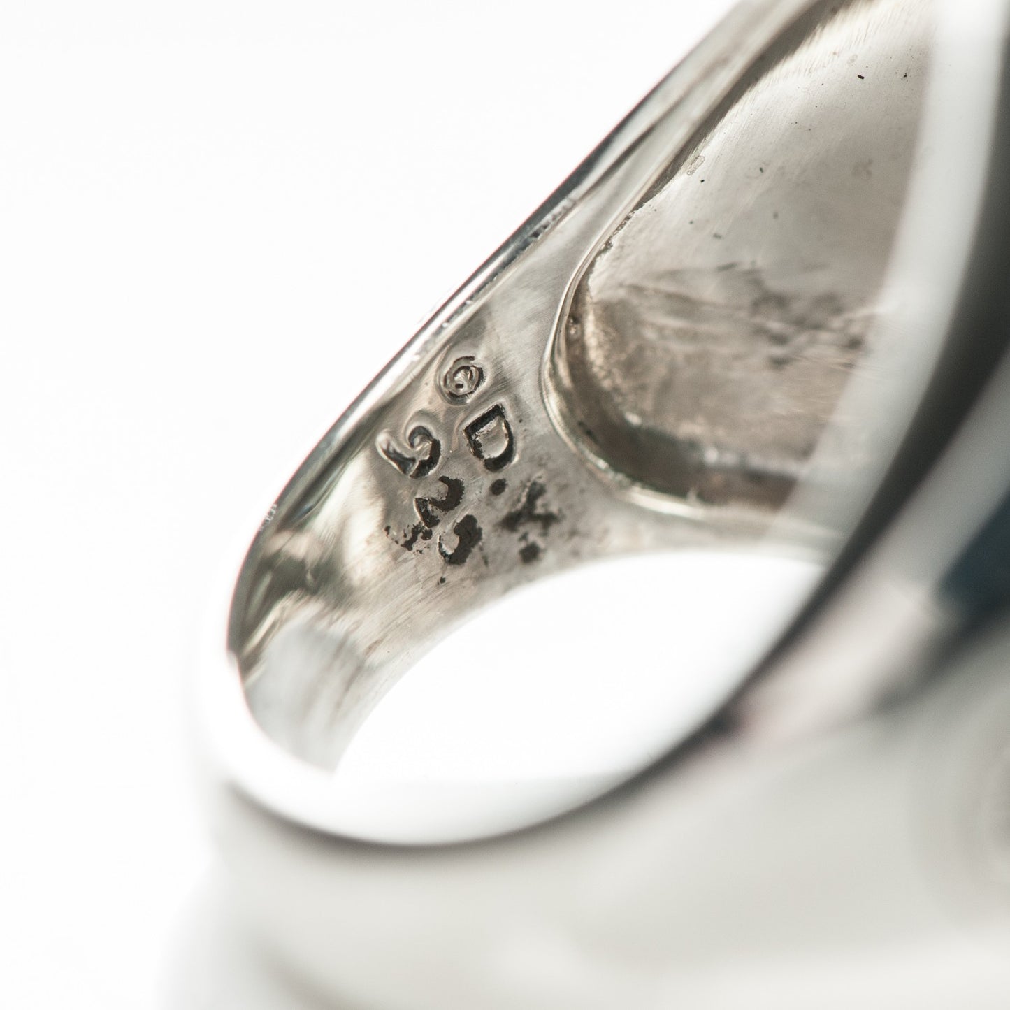 Sterling Silver Diamond Prasiolite 17mm Albion Ring 52 6