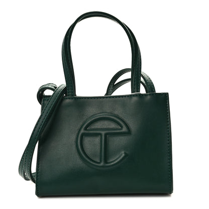 Telfar Vegan Leather Small Shopping Bag Dark Olive 1 of 12