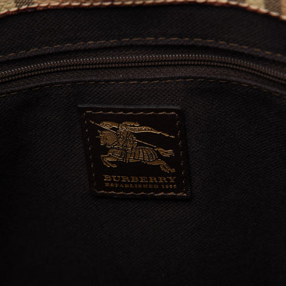 Burberry Haymarket Check Tote Chocolate 8 of 11