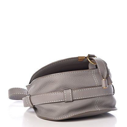 Chloe Calfskin Mini Marcie Round Crossbody Bag Cashmere Grey 4 of 11