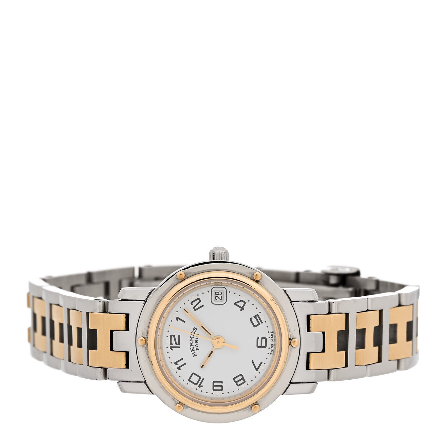 Stainless Steel 24mm Clipper Quartz Watch Gold