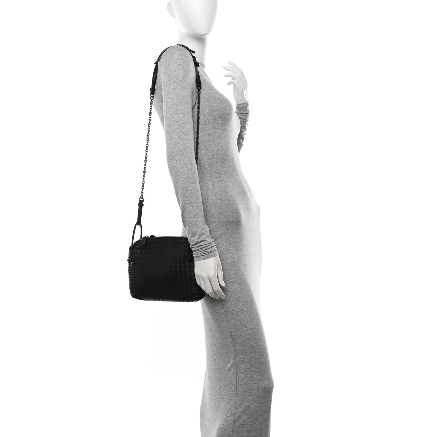 Nappa Intrecciato Nodini Bag Black