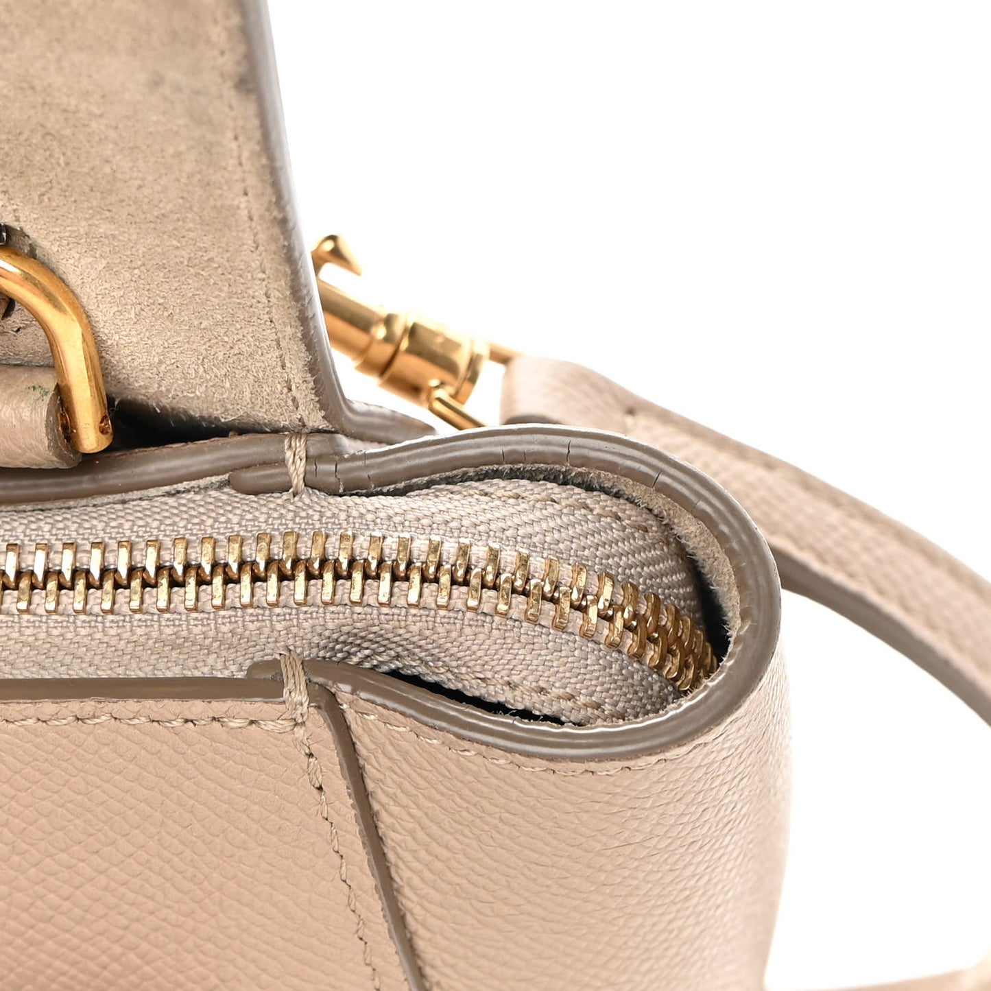 Grained Calfskin Pico Belt Bag Light Taupe