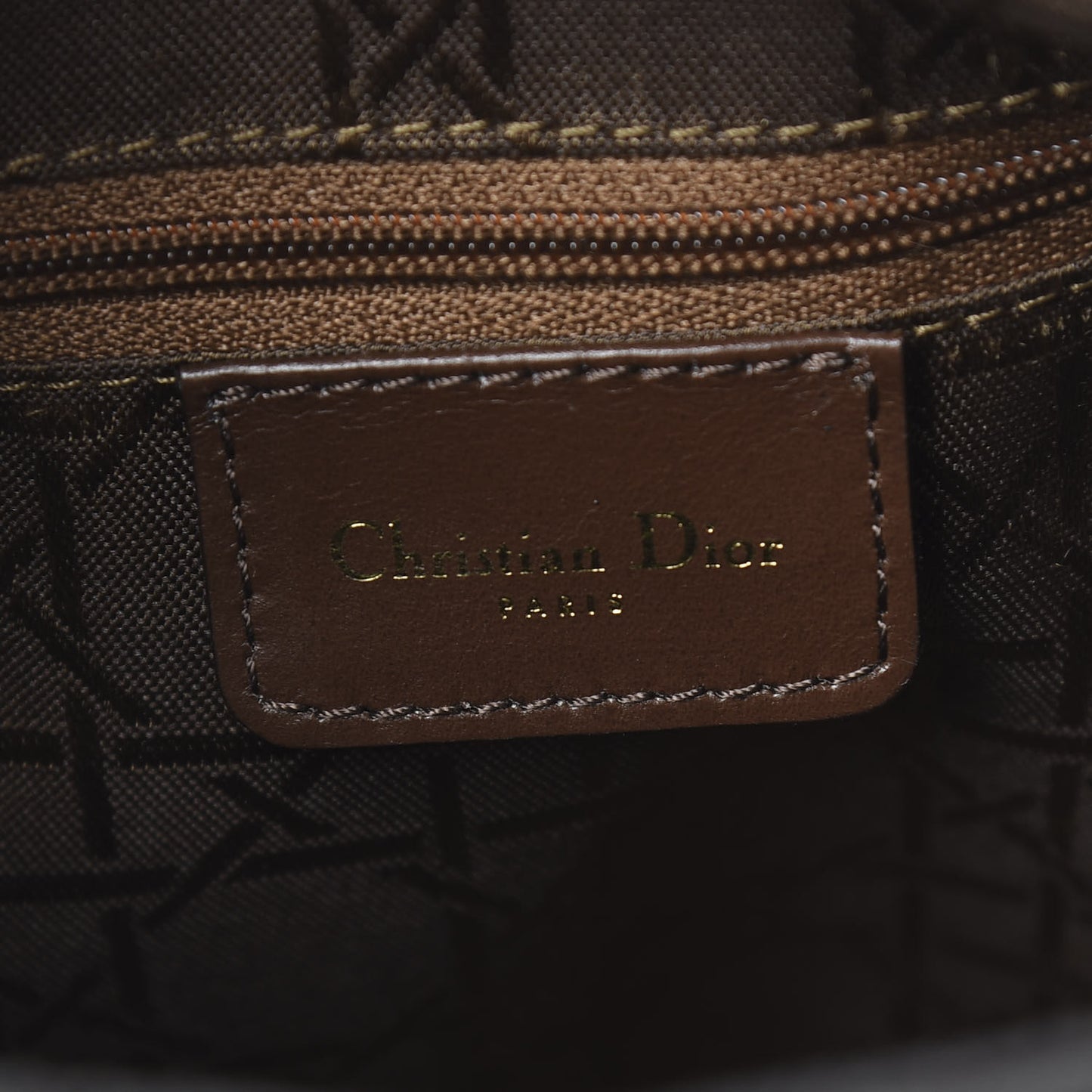 Nylon Cannage Medium Lady Dior Black