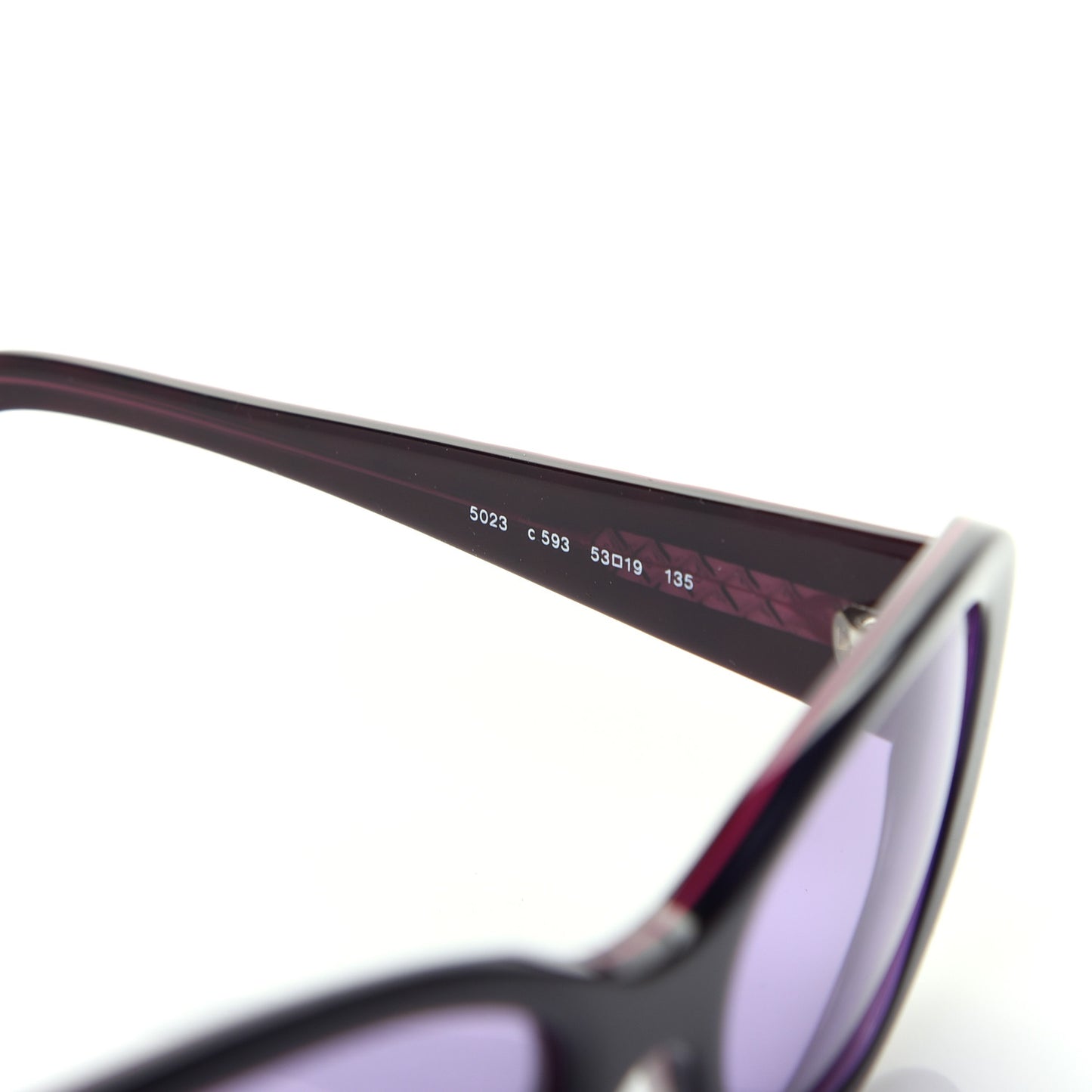 Acetate Quilted CC Sunglasses 5023 Black