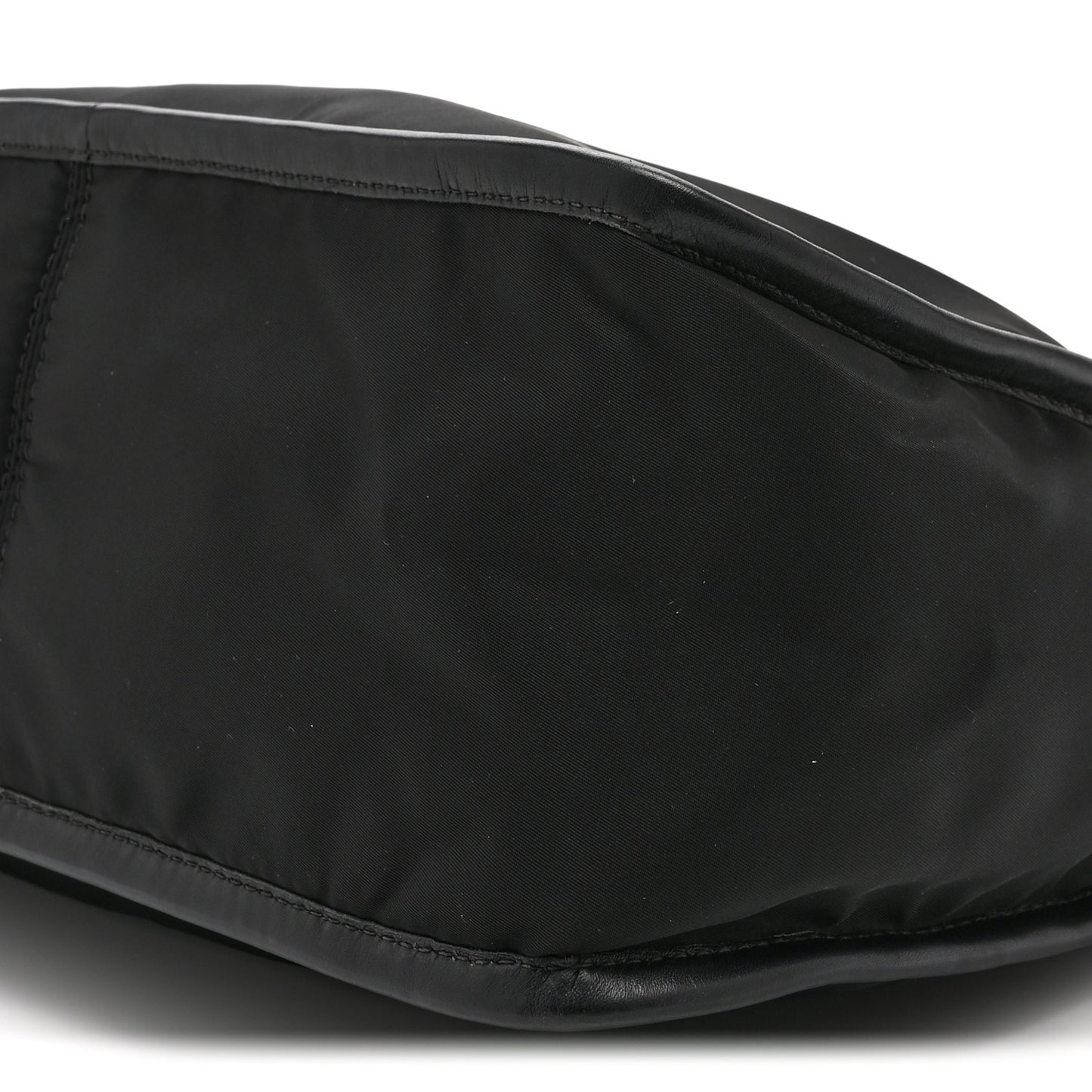 Tessuto Nylon Zip Hobo Black