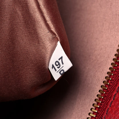 Miu Miu Vitello Daino Top Handle Shoulder Bag Rame Rosso 6 of 8