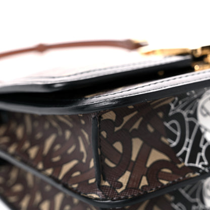 Burberry E-Canvas Monogram Stripe Small TB Bag Bridle Brown 7 of 11