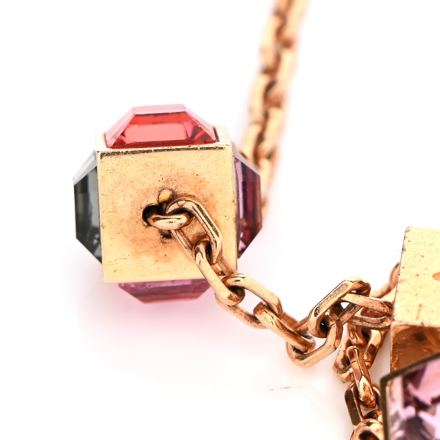 Louis Vuitton Swarovski Gamble Bracelet Gold 6 of 6