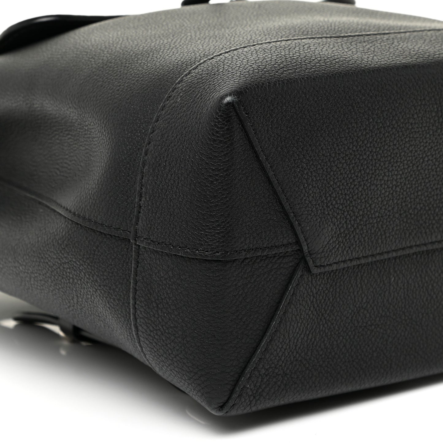 Calfskin Lockme Backpack Black