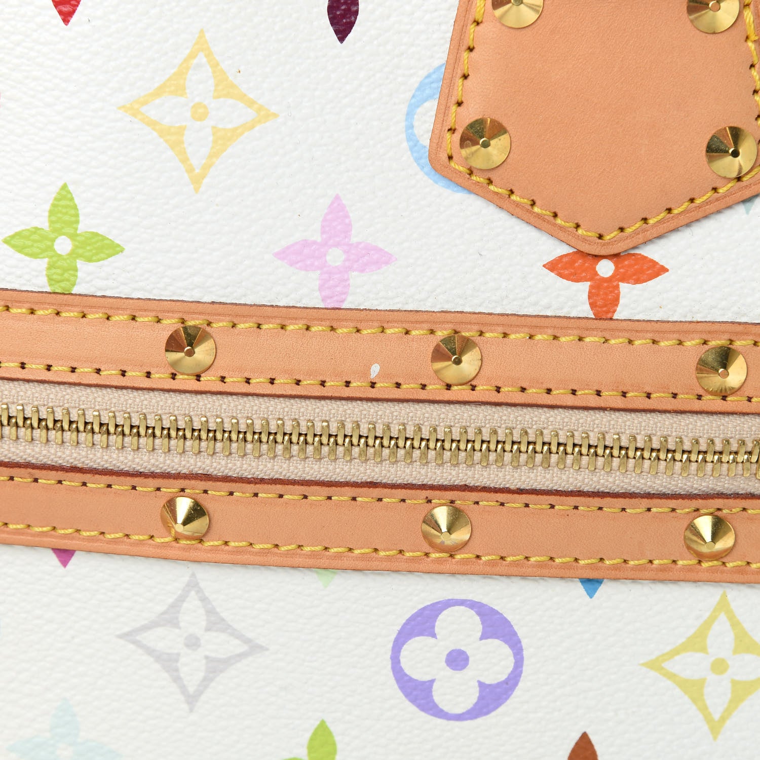 Louis Vuitton Monogram Multicolor Alma White 15 of 17