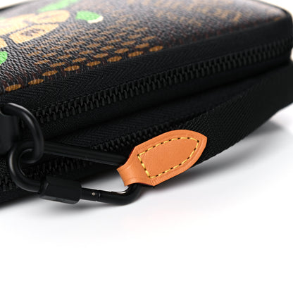 Louis Vuitton X NIGO Giant Damier Ebene Tortoise Double Phone Pouch 11 of 13