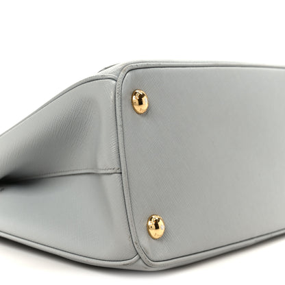 Prada Saffiano Lux Small Galleria Double Zip Tote Granito 9 of 10