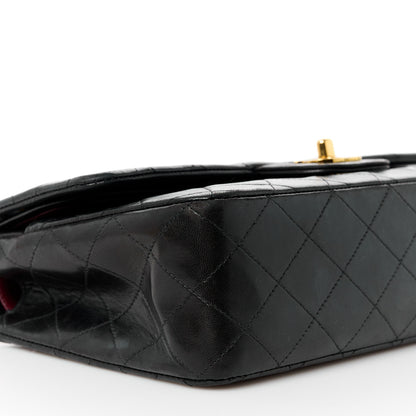 Chanel Lambskin Quilted Medium Double Flap Black 11 of 14