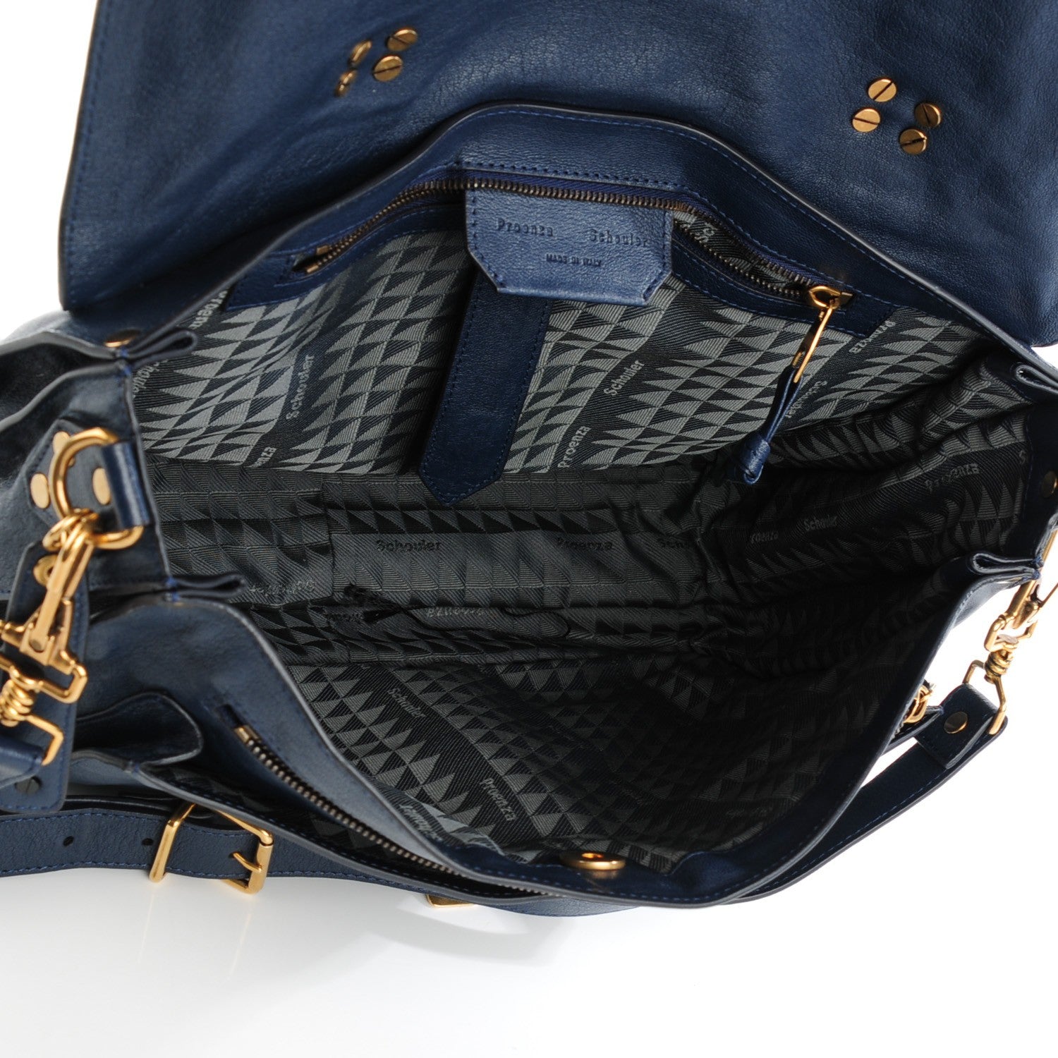 Proenza Schouler Lambskin Large PS1 Satchel Midnight 5 of 8