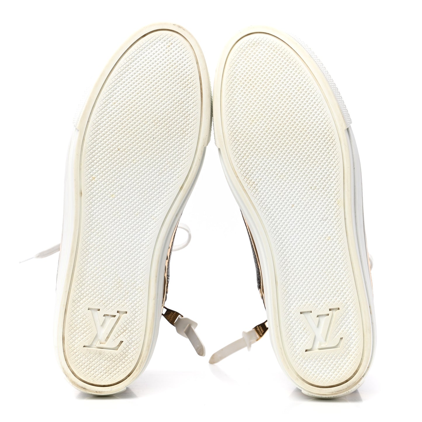 Patent Monogram Stellar Sneaker Boots 38 Gold