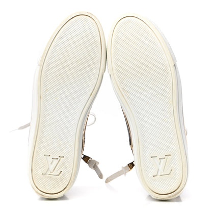 Louis Vuitton Patent Monogram Stellar Sneaker Boots 38 Gold 6 of 9