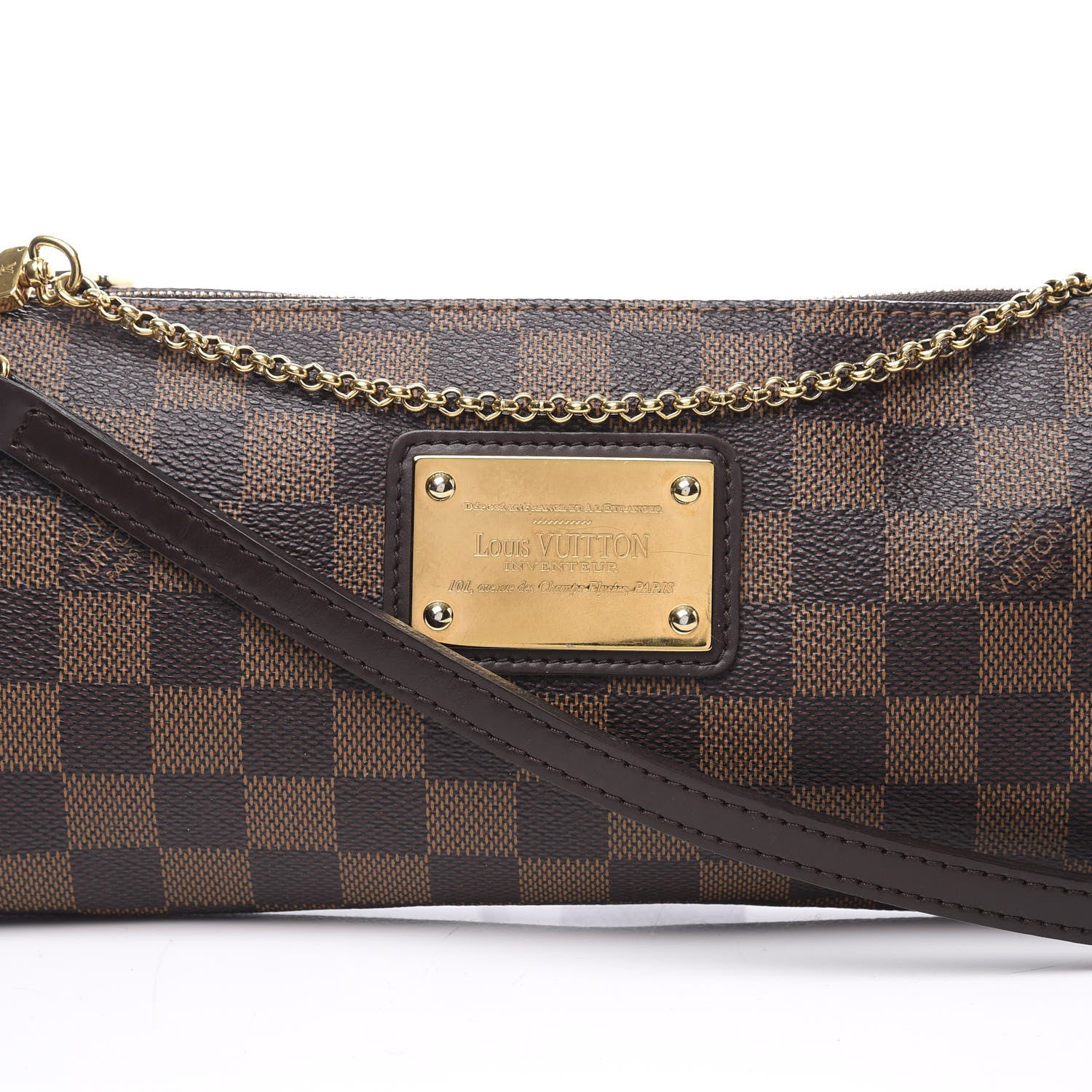 Louis Vuitton Damier Ebene Eva Clutch 9 of 9