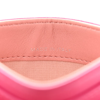 Chanel Lambskin Camellia Embossed Card Holder Fuchsia 7 of 13